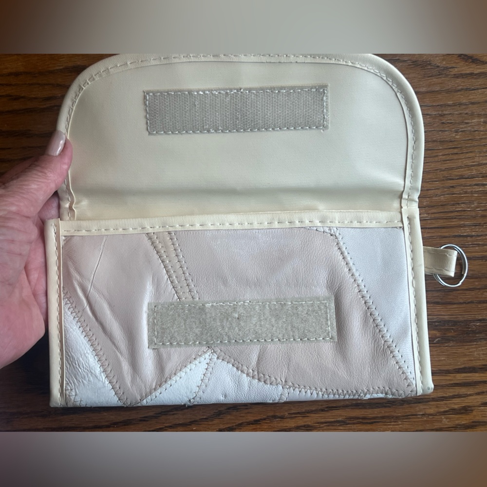 Vintage Patchwork Patch Leather Wallet Wristlet T… - image 4